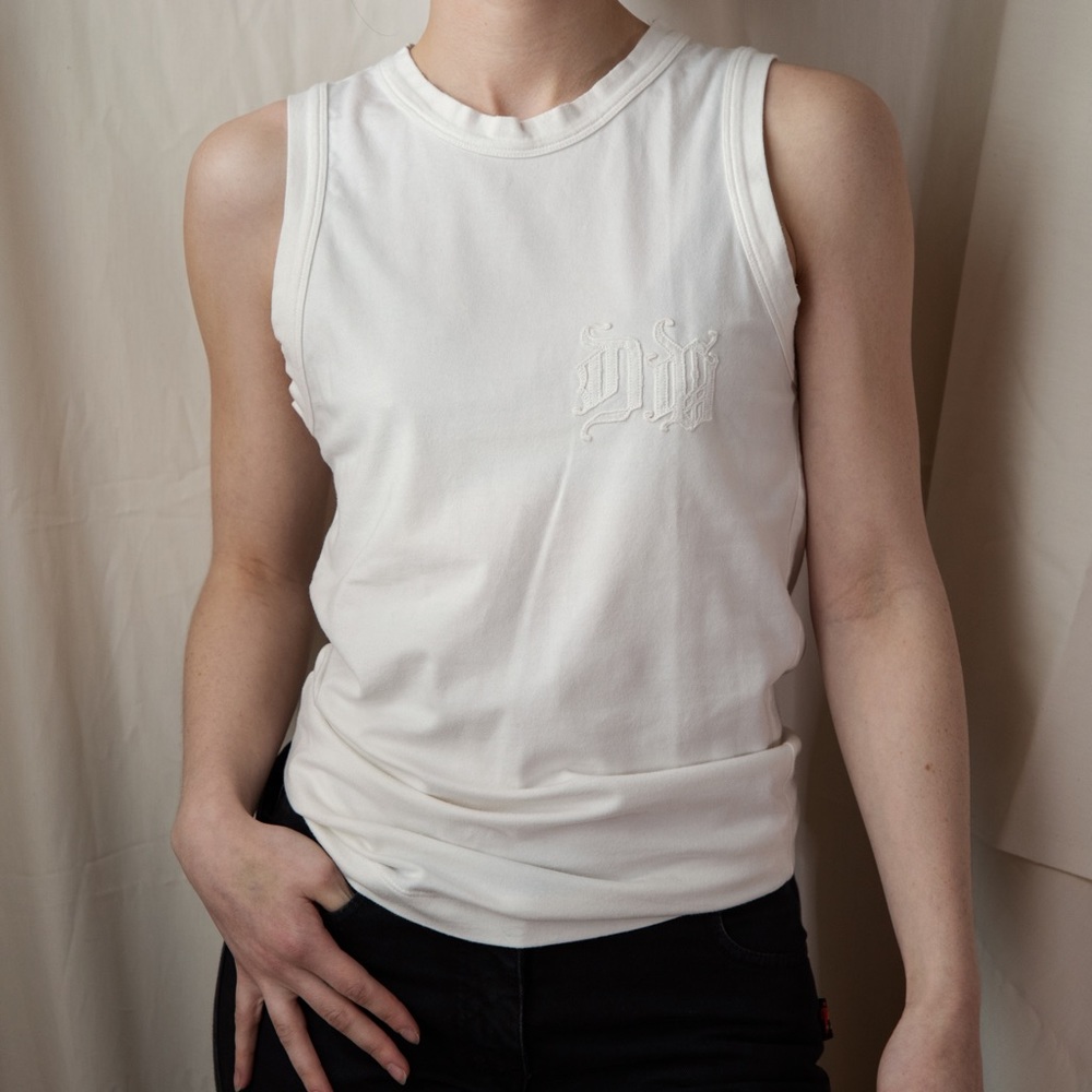 Versace S/ S 2004 “DV” Initials Tank